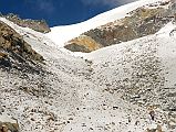 09 The Trail Gets Steeper and Full Of Rocks As It Nears Chulu Far East Col Camp 